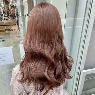 ロング 愛結 暖色カラー🎀🩰のヘアスタイル