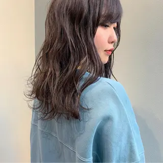 セミロング 福山 晴香のヘアスタイル