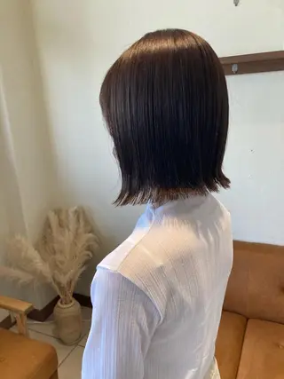 ショート カラー ヘアアレンジ AffECTION大曽根所属・柳実帆/おさまるボブ /ジャニオタ美容師のヘアスタイル