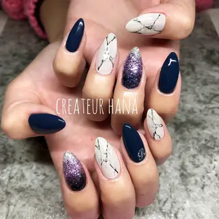 ネイル クレアトゥール華 都賀店所属・三橋 結菜のネイルデザイン