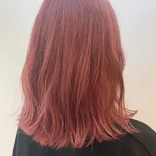 ミディアム カラー hub hair レイヤー/透明感のヘアスタイル