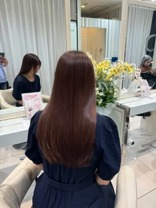 ロング 曲がる縮毛/カルマパ ーマ/池袋/横村大全のヘアスタイル