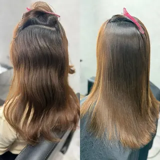 ロング LINDOTOKYO梅田所属・酸性ストレート 髪質改善大槻勇樹のヘアスタイル