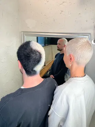 カラー ヘアアレンジ コーンロウ／ブレイズ SYUのヘアスタイル