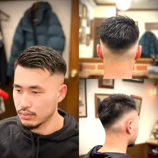 ショート HIRO銀座　バーバーショップ大宮所属・ヒロ銀座 林のヘアスタイル