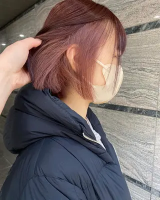 ショート ୨୧柔らかいカラー nozomi ୨୧のヘアスタイル