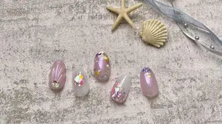 ネイル 佐藤 ニーナ★ラベンダーのネイルデザイン