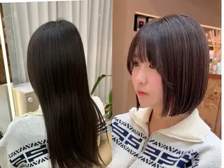 ショート 山田勇真 ボブ/縮毛矯正/金山のヘアスタイル