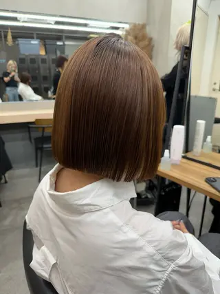 ショート 髪質改善/美髪矯正/ 小顔ボブNANAのヘアスタイル