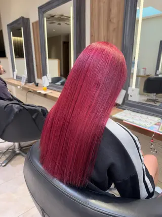 ロング カラー さら艶ストレート 🩶Suzuneのヘアスタイル