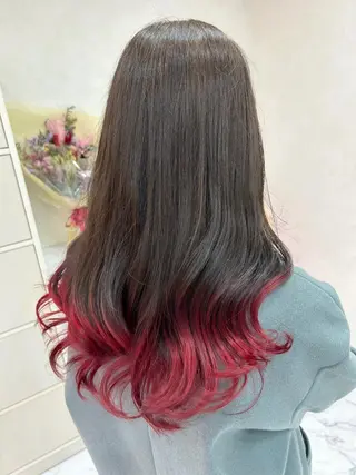 セミロング カラー ハイトーン/韓国風 🤍Nacchi🐈のマツエク・マツパデザイン