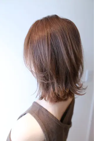 ミディアム カラー トップスタイリスト 💙藤原 純のヘアスタイル