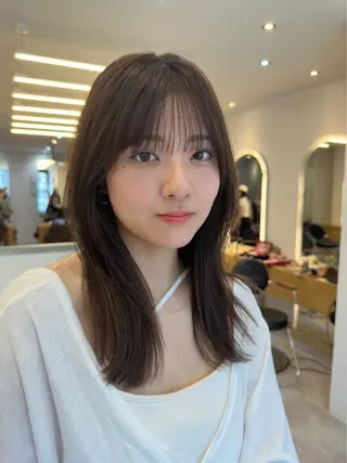 セミロング カラー 🪞個室サロン/韓国 艶髪/keito🪞のヘアスタイル