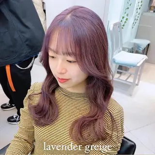 ロング カラー 岡野 静華のヘアスタイル