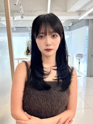 ロング ショート/ボブ/ 白髪ぼかし/しんやのヘアスタイル