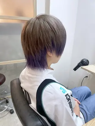 ミディアム カラー EMANON新宿南口所属・ケアブリーチ×艶カラ ー️🫧Shioriのヘアスタイル