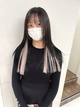 ロング りおな/エクステ /ミルクティーカラーのヘアスタイル