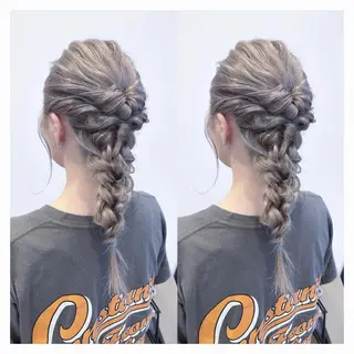 ロング ヘアアレンジ 🖤kana/艶髪/ 韓国風暗髪カラー🖤のヘアスタイル