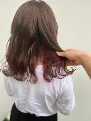 セミロング カラー JILL ユキのヘアスタイル