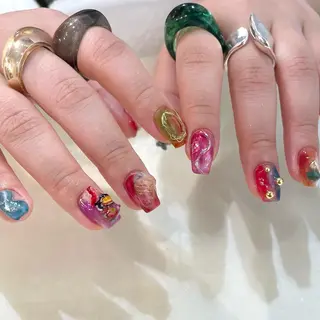 ネイル 新井 ひなののネイルデザイン