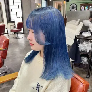セミロング カラー ヘアセット💘 似合わせカラーのヘアスタイル