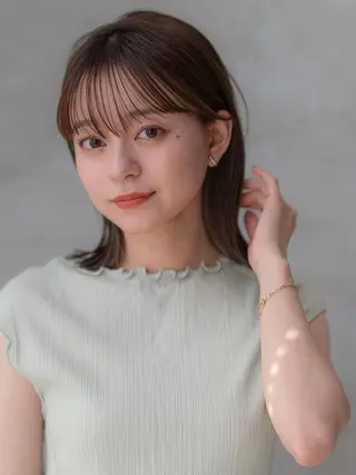 ミディアム カラー 韓国レイヤー🇰🇷 韓国研修◎渋谷カイトのヘアスタイル