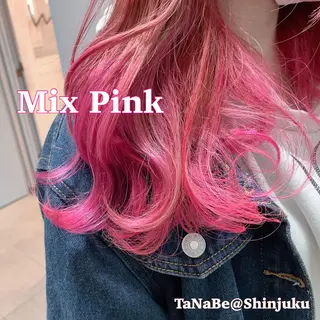 ミディアム カラー ヘアアレンジ 🫧代表/新宿駅近/ 限定価格🫧田辺貴裕のヘアスタイル