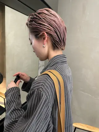ショート カラー ボブ/似合わせカット /ニュアンスカラーのヘアスタイル