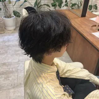 ショート パーマ メンズ ️️髪質改善✨ミニモ 学割/Hina💖のヘアスタイル