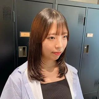 ミディアム 韓国ヘア AINA🐱のヘアスタイル