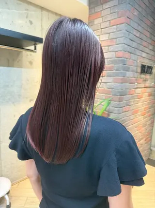 セミロング 栗原 莉玖のヘアスタイル