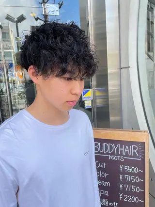 ショート パーマ メンズ メンズカット/パーマ 特化motooのヘアスタイル