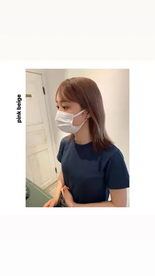 ミディアム カラー パーマ ヘアアレンジ メンズ キッズ マツエク・マツパ アイブロウ rewards成城学園前店所属・hiro【沿線で叶う 似合わせhair】のヘアスタイル