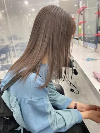 ロング カラー ヘアアレンジ トレンドモテカラー 🩷色落ちまで可愛くのヘアスタイル