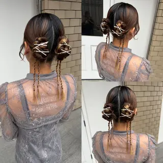 ロング ヘアアレンジ Reve  resort所属・美髪× ヘアセット✨Araiのヘアスタイル