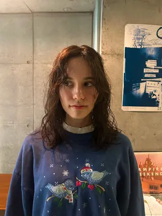 ミディアム パーマ 石原 実のヘアスタイル