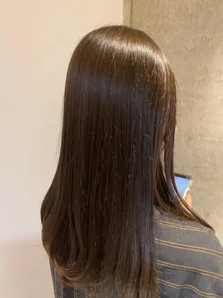 セミロング 透明感カラー/似合わ せカット/大島実加永のヘアスタイル