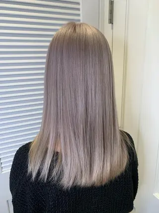 セミロング 渋谷ハイトーン/ デザインカラー阿部のヘアスタイル
