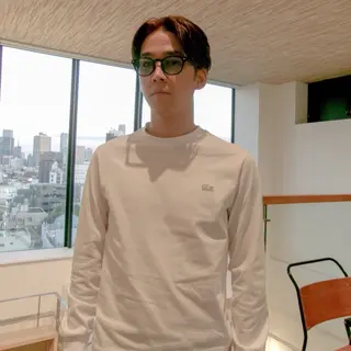 ミディアム パーマ メンズ GO TODAY シェアサロン　原宿本店所属・原宿↔︎浦和　美容師 折笠　亮のヘアスタイル