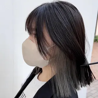セミロング カラー 透明感ワンカラー/ AKARIのヘアスタイル