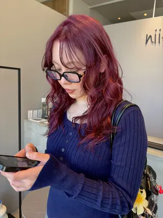 セミロング カラー niil所属・miyu /niilのヘアスタイル