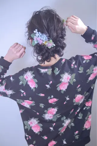 ロング ヘアアレンジ 伊藤 裕貴のヘアスタイル