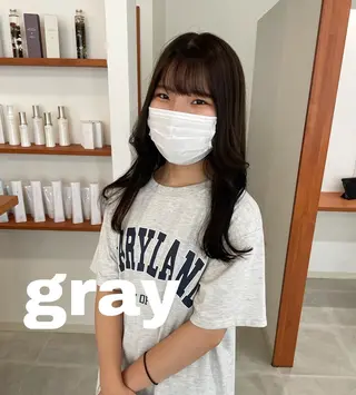 セミロング カラー 🤍似合わせパーマ 奥田沙耶🫧のヘアスタイル