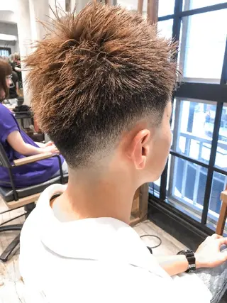 ショート メンズ カラー amie高崎所属・高崎メンズパーマ 髪質改善TAKEのヘアスタイル
