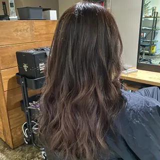 ロング カラー マンツーマン女性 美容師 奏のヘアスタイル