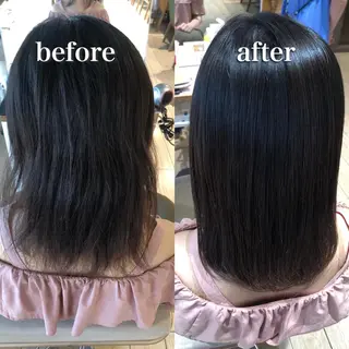 ミディアム パーマ 顔周り/くびれヘア 韓国ヘア💕風間るなのヘアスタイル