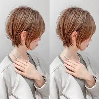 ショート カラー LA KING GINZA TOKYO所属・🧡ショートの達人 🧡SHOのヘアスタイル