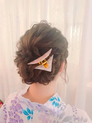 ミディアム ヘアアレンジ RUMéL 🌙YUIのマツエク・マツパデザイン
