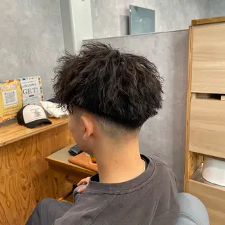 ショート パーマ メンズ 黒岩 梨沙のヘアスタイル