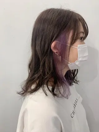 ミディアム 舘谷 愛莉のヘアスタイル